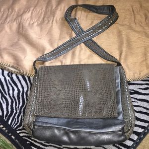 Mina Leather Shoulder bag with the stud details